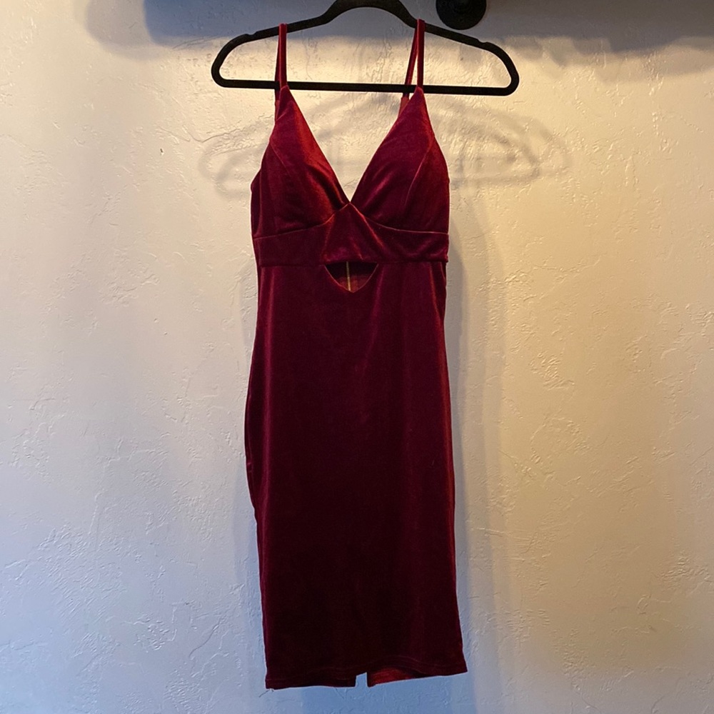 Christmas party velvet dress